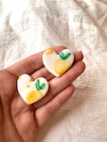 Lemon Heart Stud #2