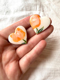 Marigold Heart Stud #1