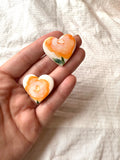 Marigold Heart Stud #2