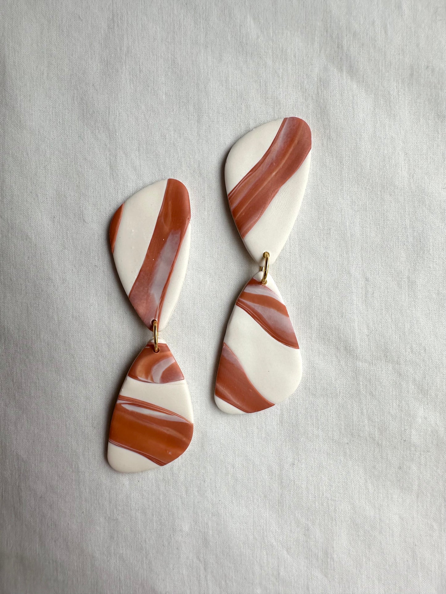 Twin Dangles in Terra Cotta