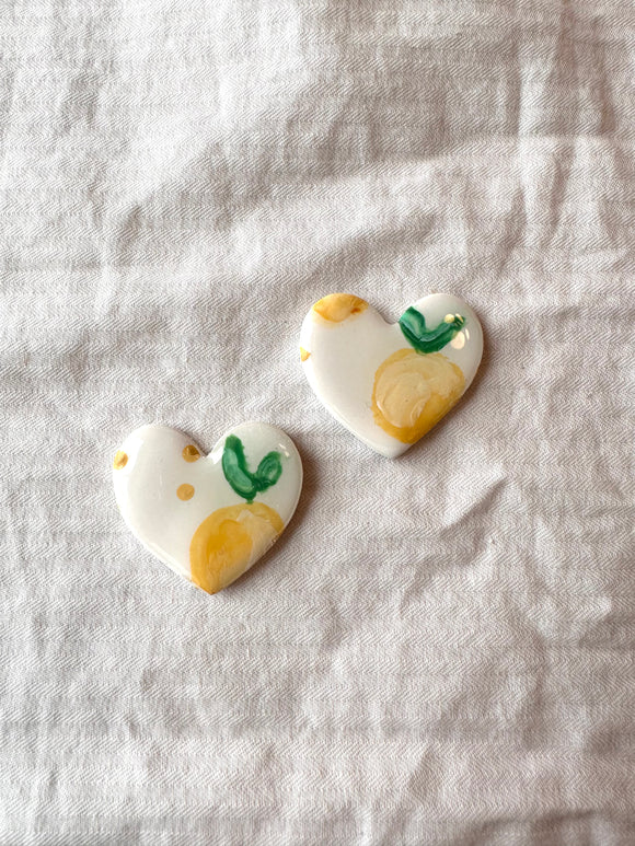 Lemon Heart Stud #2