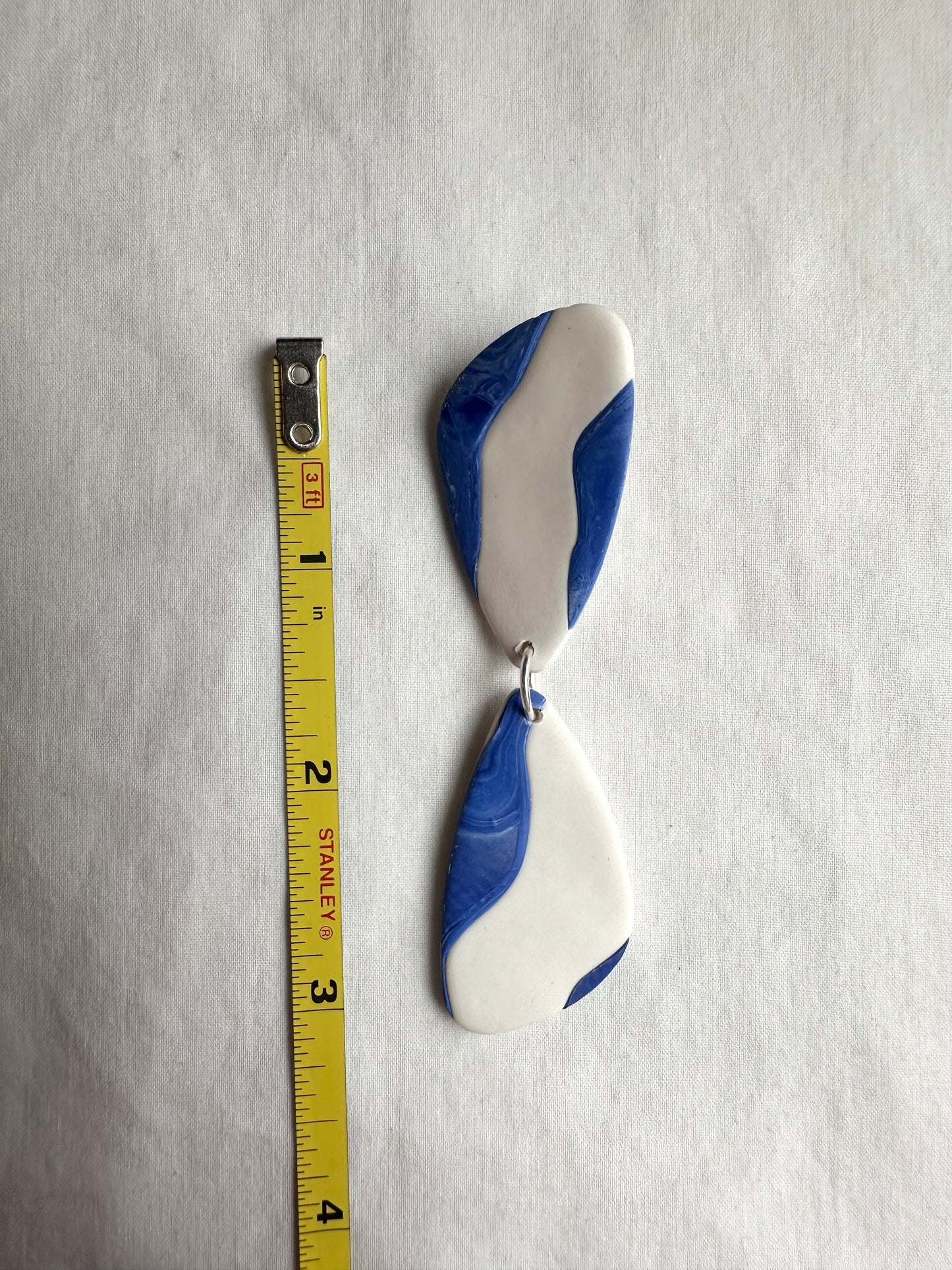 Twin Dangles in Cornflower Blue