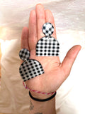 Large Checkered Barbie Dangle