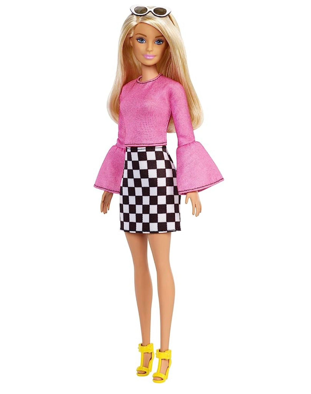 Large Checkered Barbie Dangle