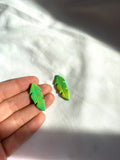 Ombré Banana Leaf Stud