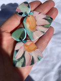 Hand Painted Floral Dangles