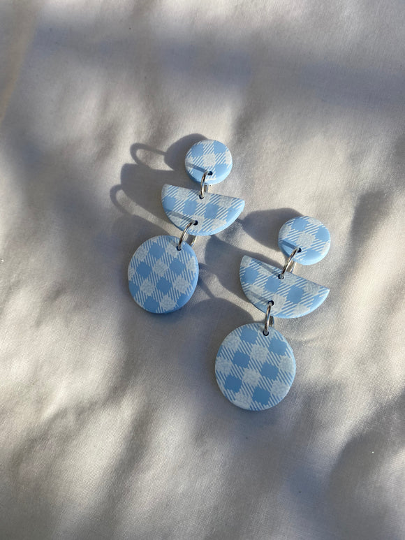 Baby blue gingham