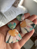 Hand Painted Floral Earring