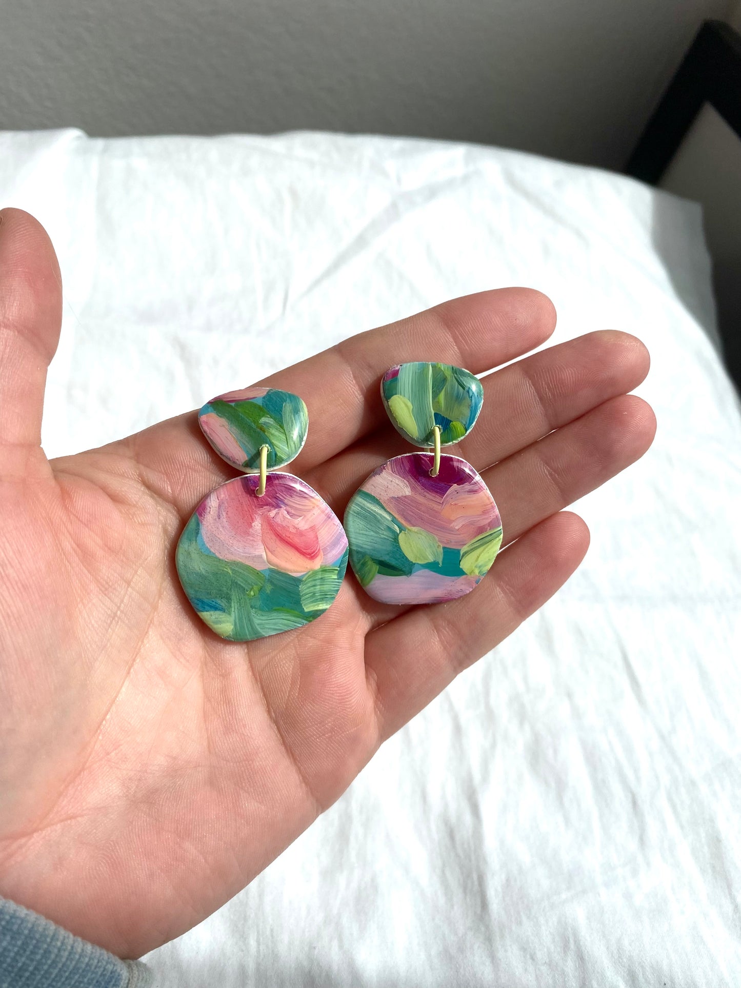 Hand Painted Blush Roses no.2