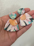 Hand Painted Floral Earring