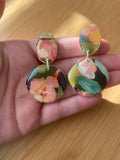 Hand Painted Floral Dangle No. 3