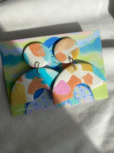 The Wendy in Clementine & Turquoise