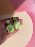 Wavy Lime Dangles no.2