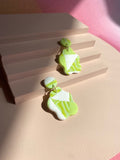 Wavy Lime Dangles no.2