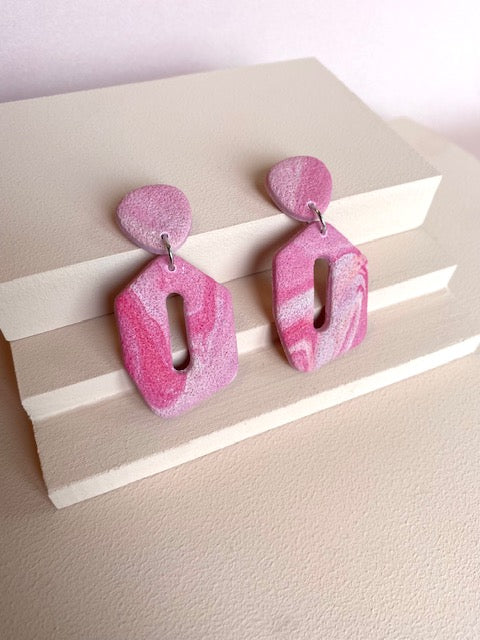 Flamingo Pink Dangle
